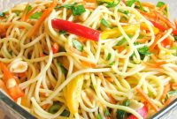 Crisp Asian Noodle Salad with Sesame Ginger Dressing