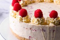 No-Bake Raspberry and White Chocolate Cheesecake Recipe