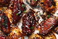 Crispy Baked Honey Garlic Chicken Wings Recipe