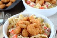 Creamy Bacon Shrimp Alfredo Pasta Recipe