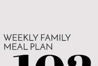 Family Meal Plan Week 102: 7 Dinners for Busy Families