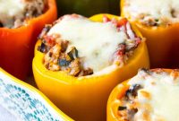 Ground Turkey and Rice Stuffed Bell Peppers Recipe