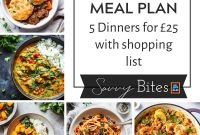 Aldi Weekly Meal Plan for £25 – Week 4 Shopping & Recipes