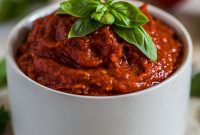 Roasted Red Pepper Pesto Recipe for Pasta, Sandwiches & Dips