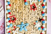 Fourth of July Flag Cookie Cake Recipe