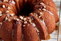 Spiced Bundt Cake with Gooey Butterscotch Topping