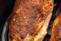 Crispy Air Fryer Stuffed Chicken Breast Recipe