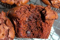 Fudgy Brownie Muffins Recipe: Chocolate Muffins with Gooey Centers