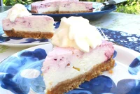 Blueberry Lemon Cheesecake Recipe with Fresh Citrus Glaze