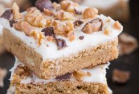 Cream Cheese Blondie Bars Recipe — Gooey, Chewy Dessert Bars