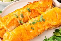 Sweet Potato and Black Bean Enchiladas with Chipotle Sauce
