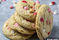 Valentine’s Red & Pink Chip Sugar Cookies