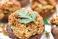 Italian-Style Stuffed Mushrooms with Garlic, Parmesan & Herbs
