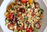 Pearl Couscous Salad with Feta and Chickpeas Recipe