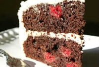 Decadent Chocolate Cherry Layer Cake Recipe