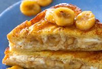 Banana-Stuffed French Toast with Cinnamon Maple Glaze