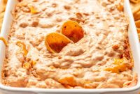 Creamy Cheesy Refried Bean Dip for Parties and Game Day