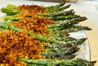 Roasted Asparagus with Crispy Parmesan Crumble