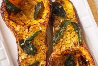 Air Fryer Butternut Squash with Sage Brown Butter Recipe