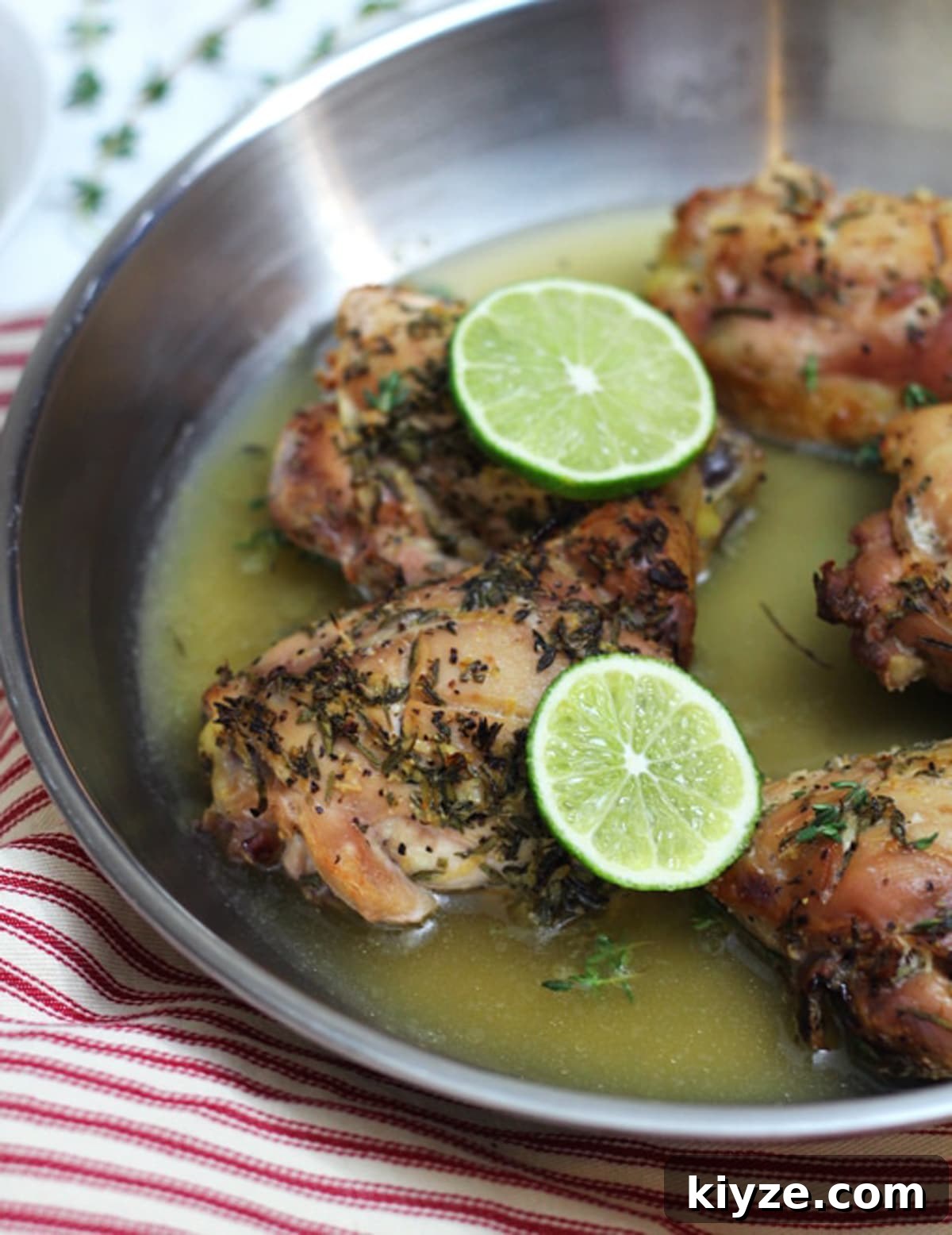 Lemon Chicken in a pan.