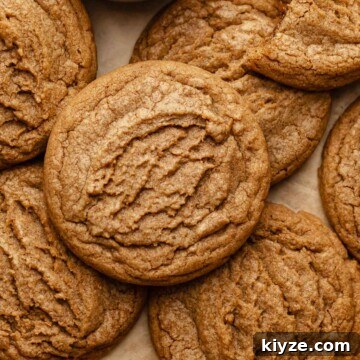 An array of biscoff butter cookies on a sheet pan.