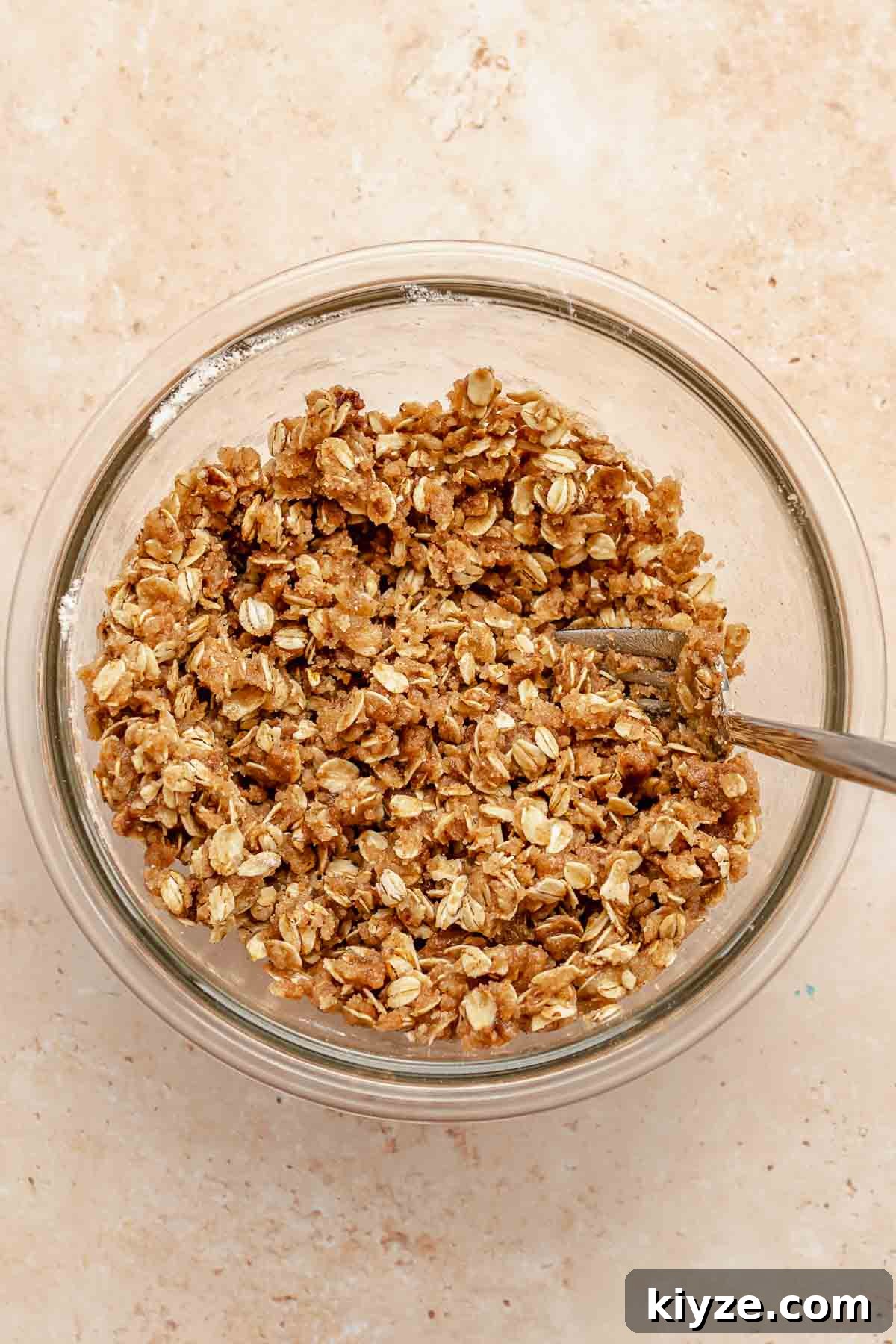 Cinnamon Swirl Coffee Cake Cookies: Soft Baked Recipe 7 Streusel mixed in a bowl.
