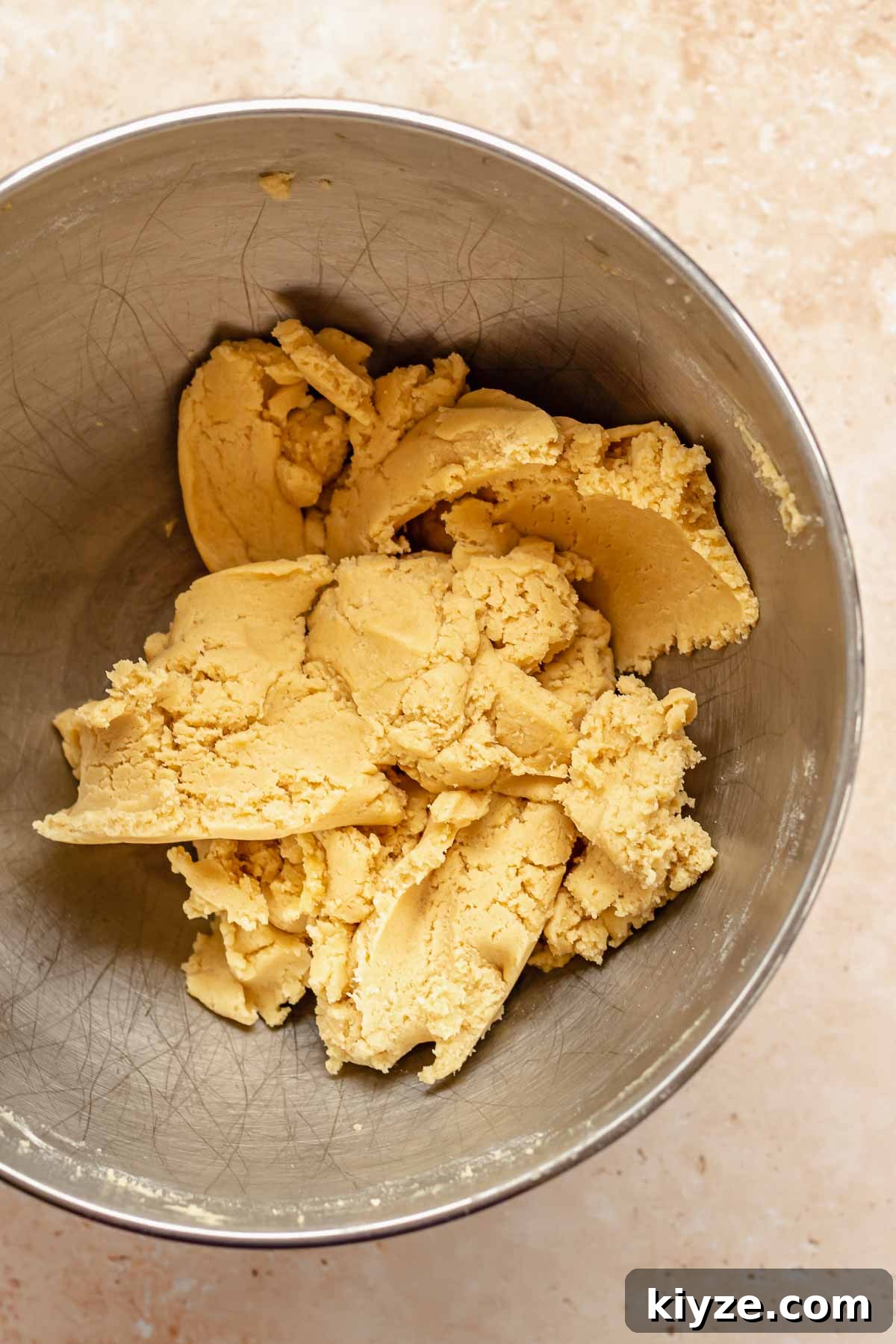 Cinnamon Swirl Coffee Cake Cookies: Soft Baked Recipe 10 Finished cookie dough in a bowl.