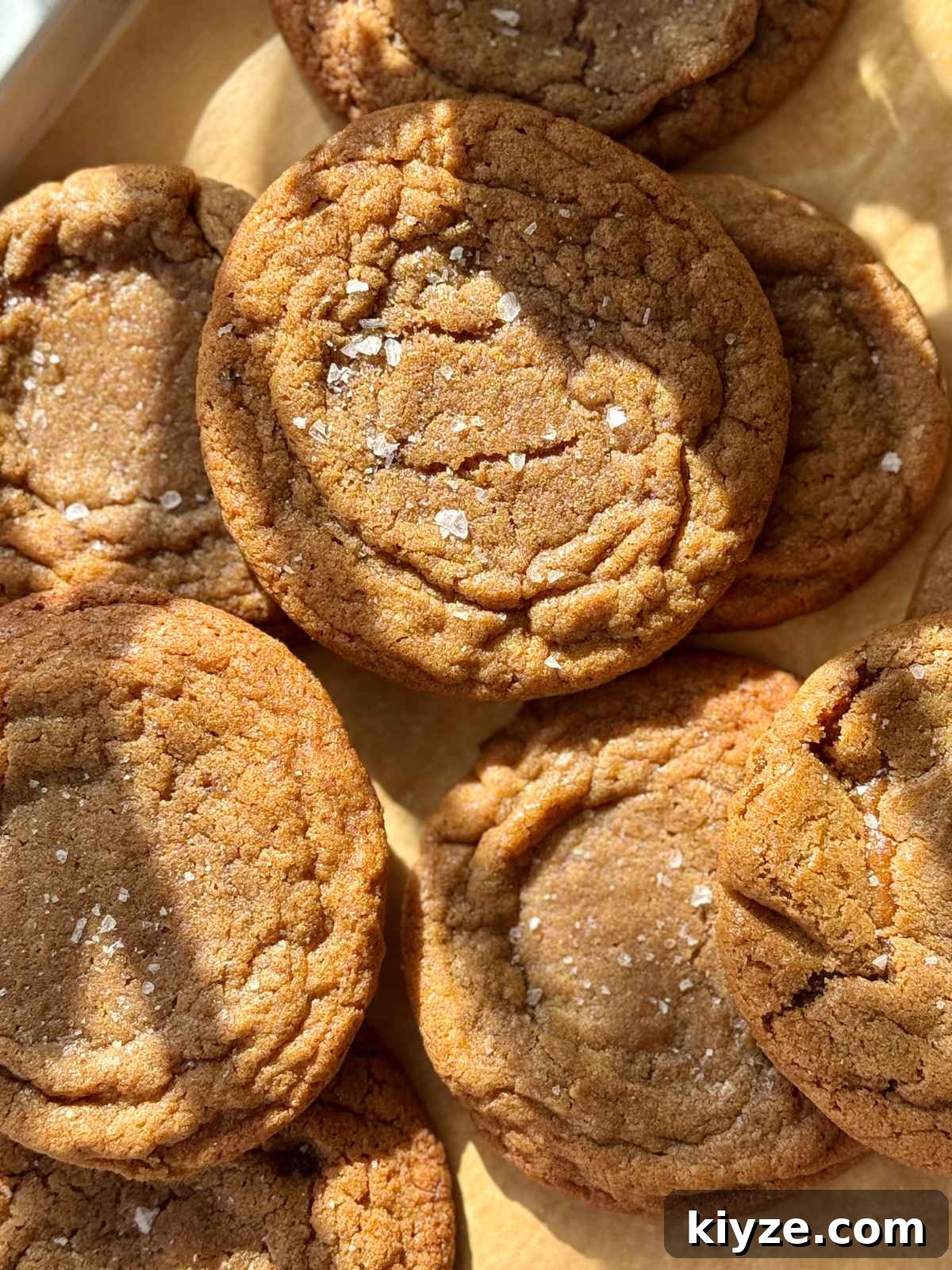 Soft, Chewy Chocolate-Free Cookies: Simple Homemade Recipe 3 chocolate chipless cookies on baking parchment.