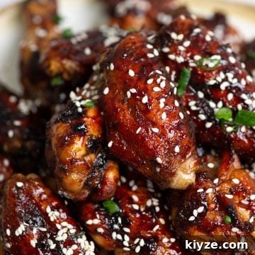 Baked honey garlic chicken wings