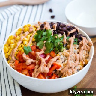 Cauliflower Rice Enchilada Bowl with Shredded Chicken & Salsa Verde 6 img 109617 5