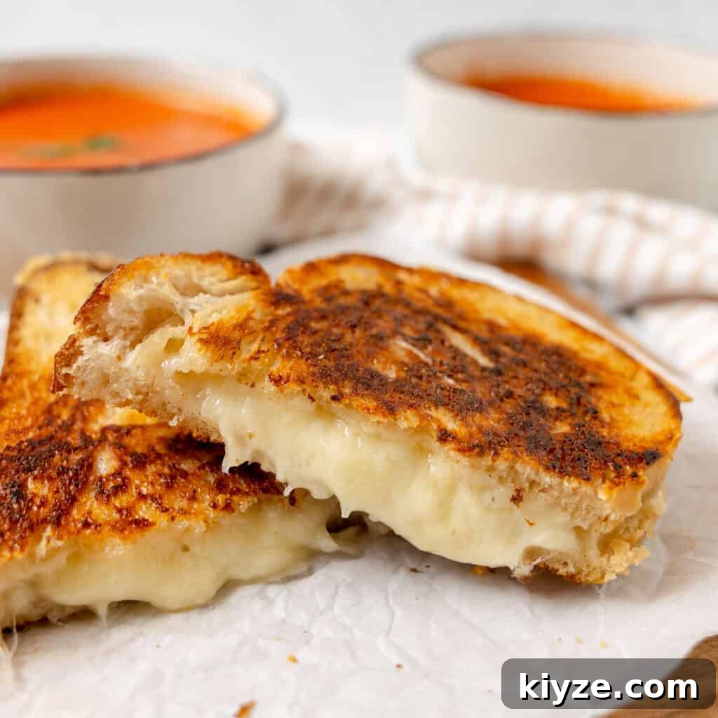 Crispy Garlic Crostini with Olive Oil and Herbs 14 Grilled cheese sandwich on parchment.