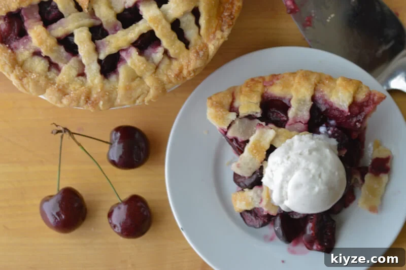 Sweet Bing Cherry Pie