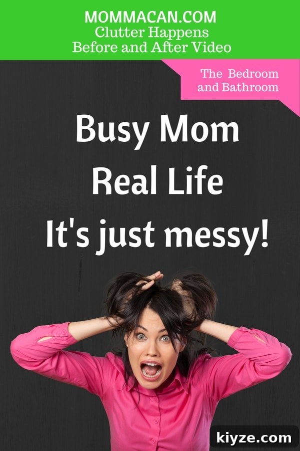 Bedroom and Bathroom Declutter Transformation: Before and After Video 2 Love learning how to conquer clutter with a timer and a positive attitude. Real Life, Real Mess Before and After Video