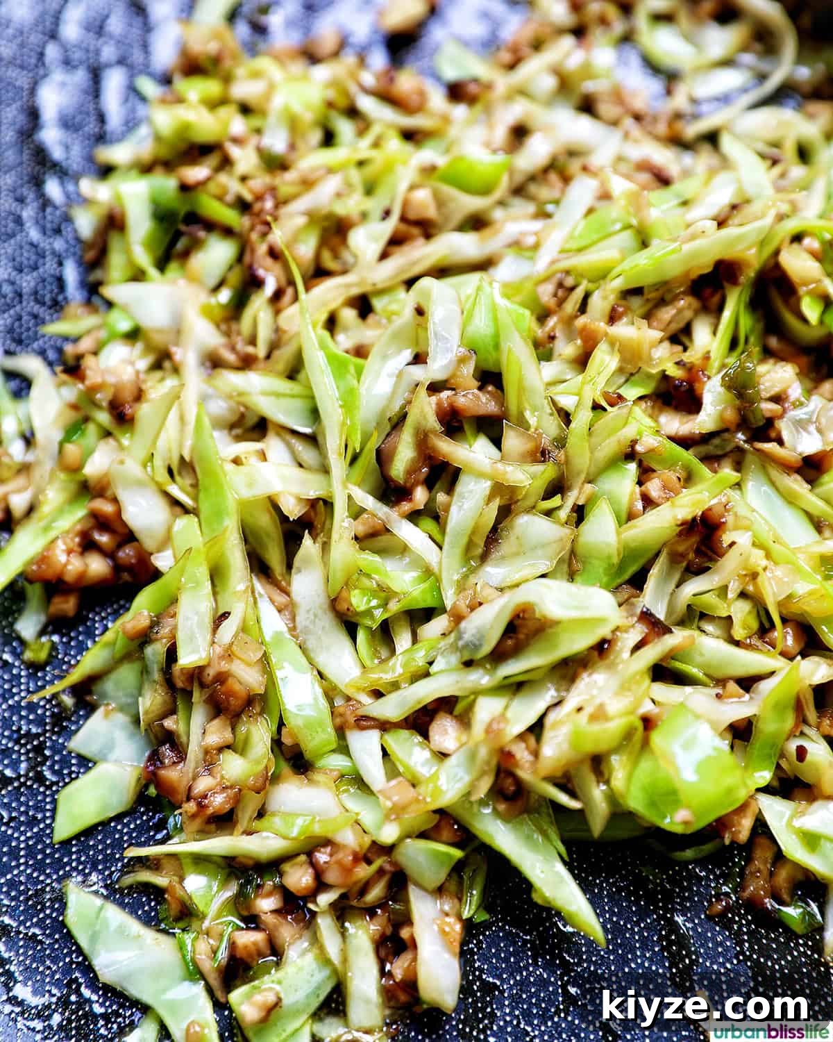 Crispy Rice Paper Dumplings with Savory Filling and Dipping Sauce 6 vegetable filling for crispy rice paper dumplings in a pan.