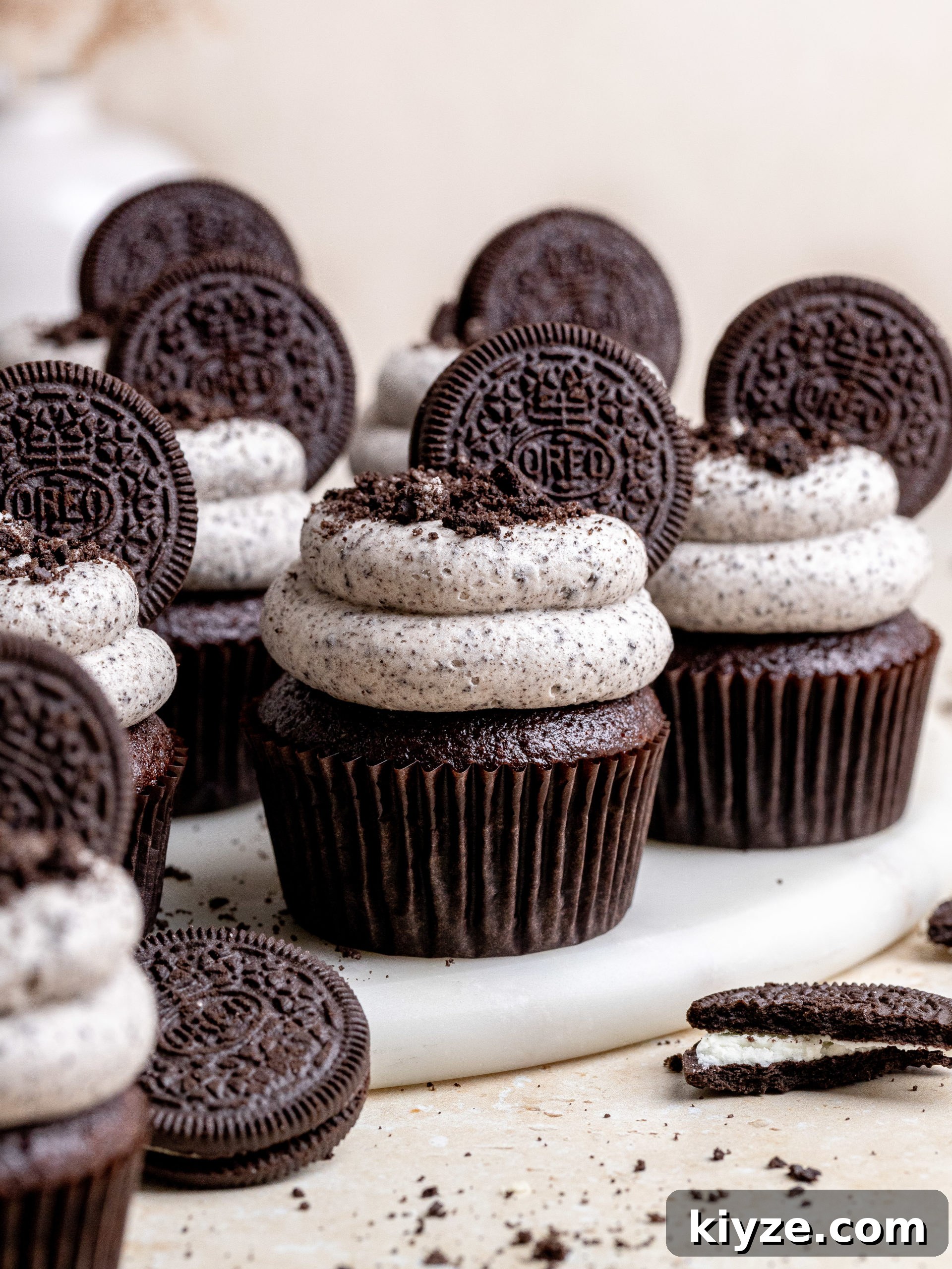 Oreo Cupcakes Oreo Cupcakes closeup