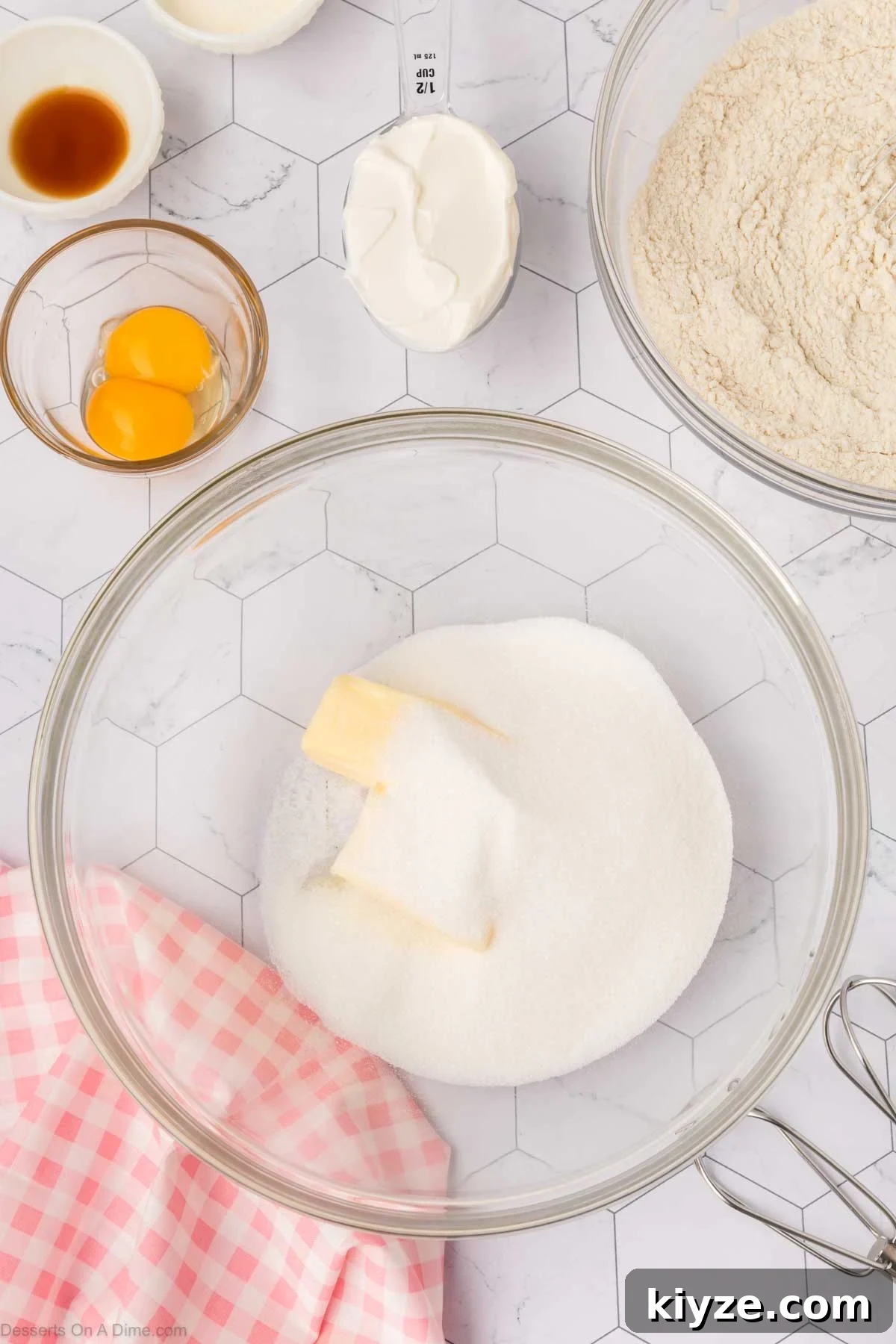 Sour Cream Sugar Cookies Recipe for Soft, Tender Cookies 4 Sugar and butter combined together.
