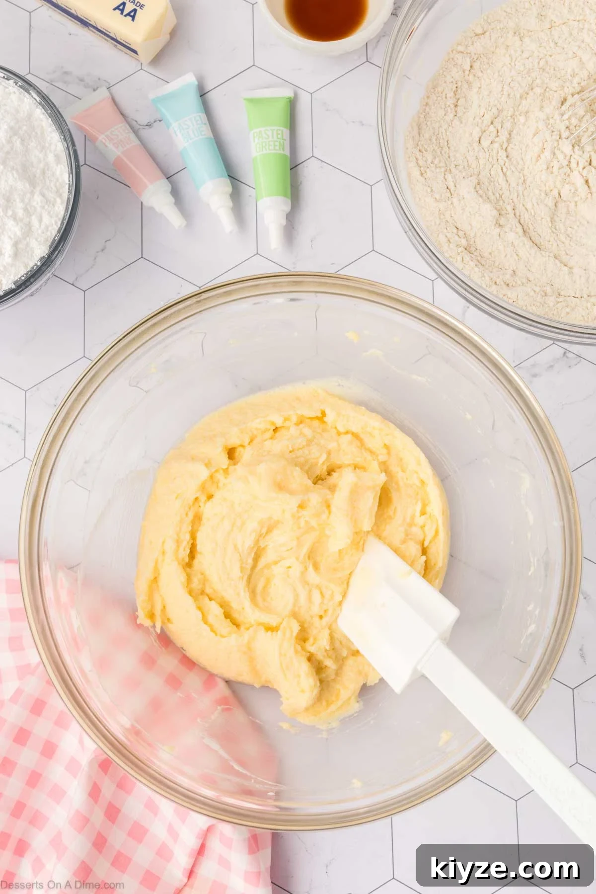 Sour Cream Sugar Cookies Recipe for Soft, Tender Cookies 7 Dough mixed together.