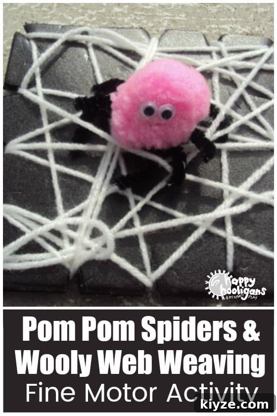 Spider and Web Craft Activities to Boost Preschool Fine Motor Skills 11 Fine Motor Spider and Web Weaving Activity for Toddlers