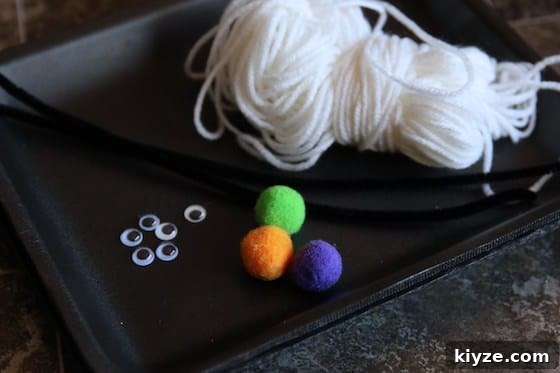 Spider and Web Craft Activities to Boost Preschool Fine Motor Skills 3 supplies spider web weaving activity