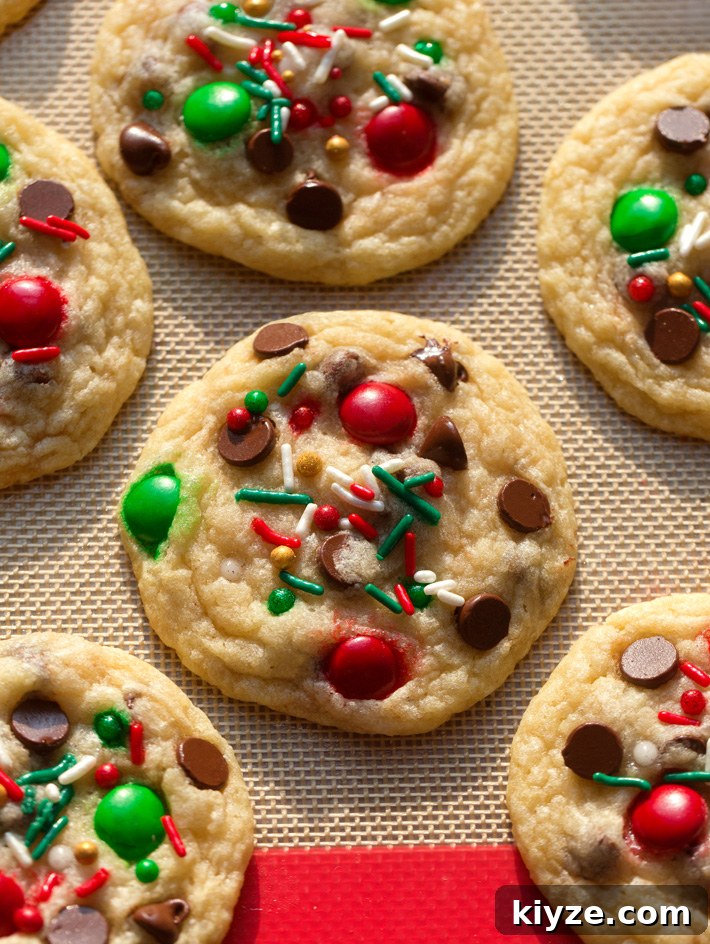 Vegan Christmas Chocolate Chip Cookies