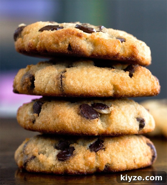 Coconut Flour Chocolate Chip Cookies