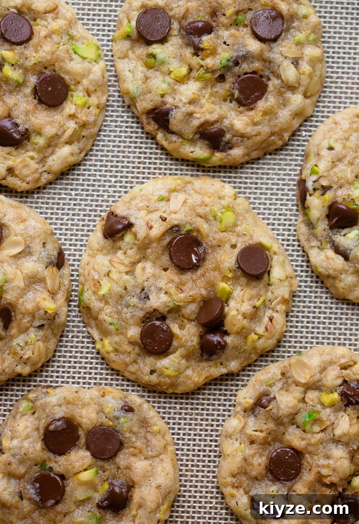 Pistachio Chocolate Chip Cookies