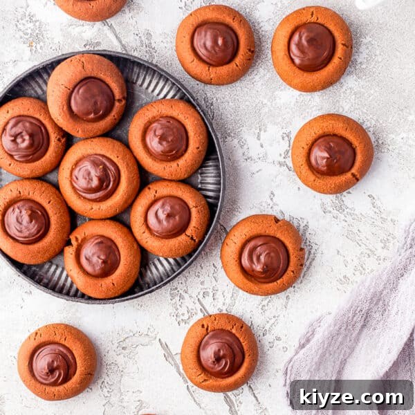 Hazelnut Buckwheat Brownies Recipe with Crispy Edges 7 Double Chocolate Thumbprint Cookies