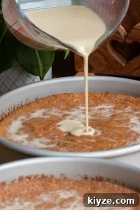 Milk ’n Berries: Porto’s Tres Leches Cake Copycat Recipe 14 Soaking cake