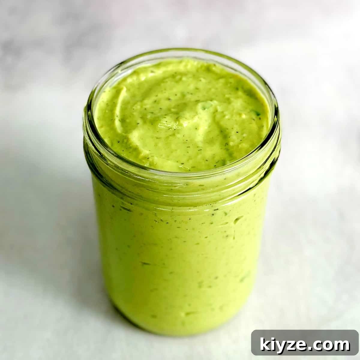 Creamy Avocado Lime Ranch Dressing Recipe 4 avocado lime ranch dressing in a mason jar