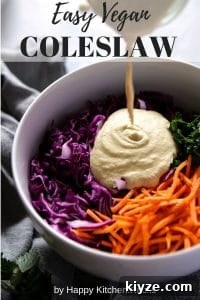 Vegan Coleslaw Pinterest Image