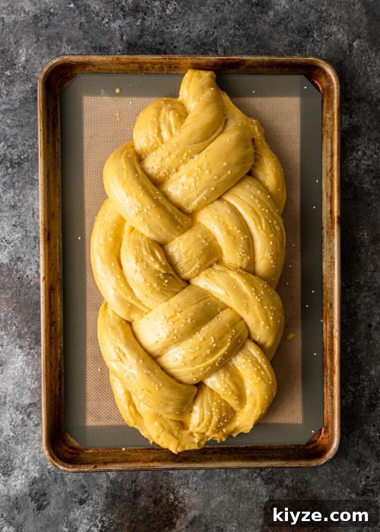 Classic Fluffy Challah Recipe for Braiding and Baking 12 after rise