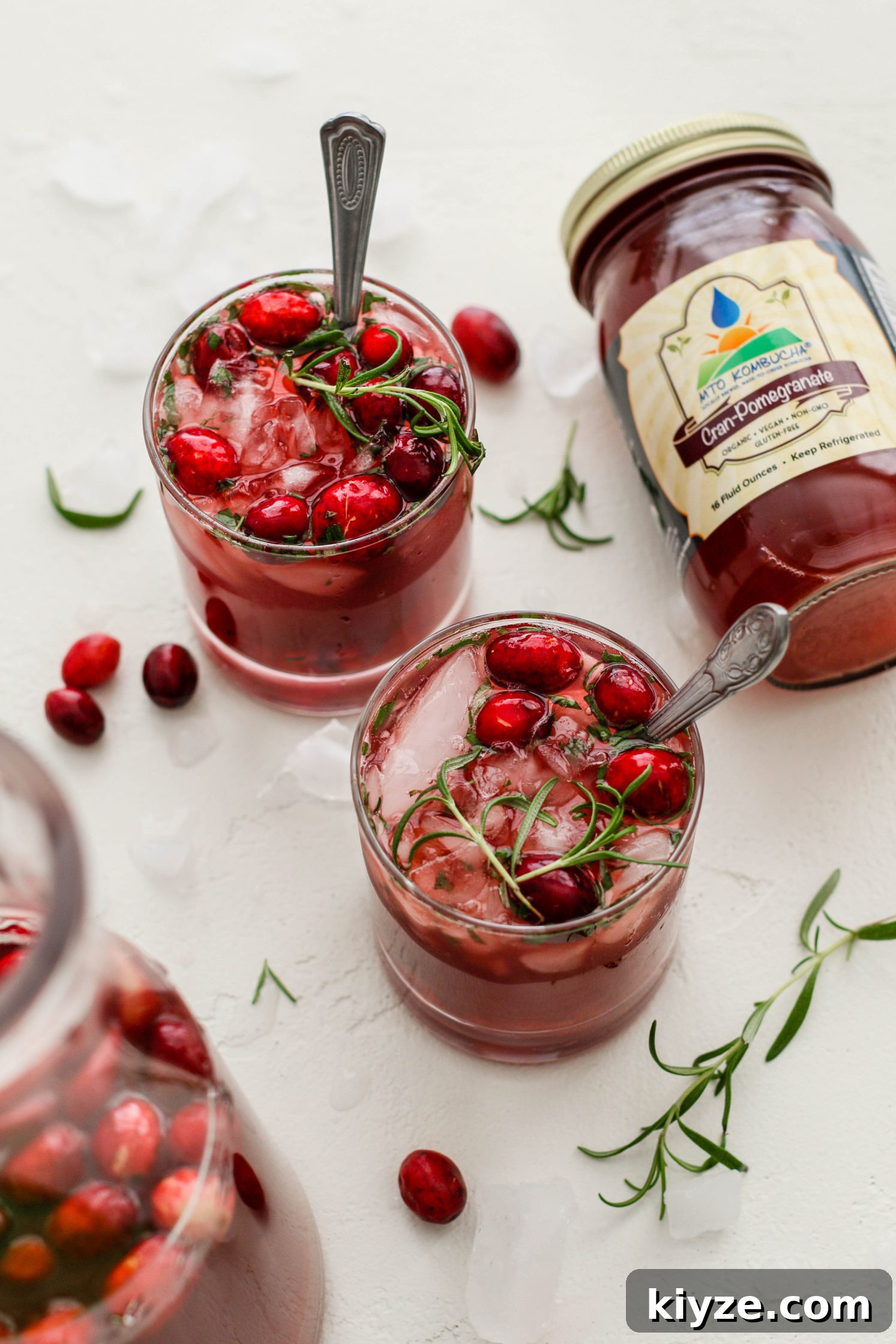 Cranberry Pomegranate Kombucha Mocktail Recipe 9 Cran-Pomegranate Kombucha Mocktail