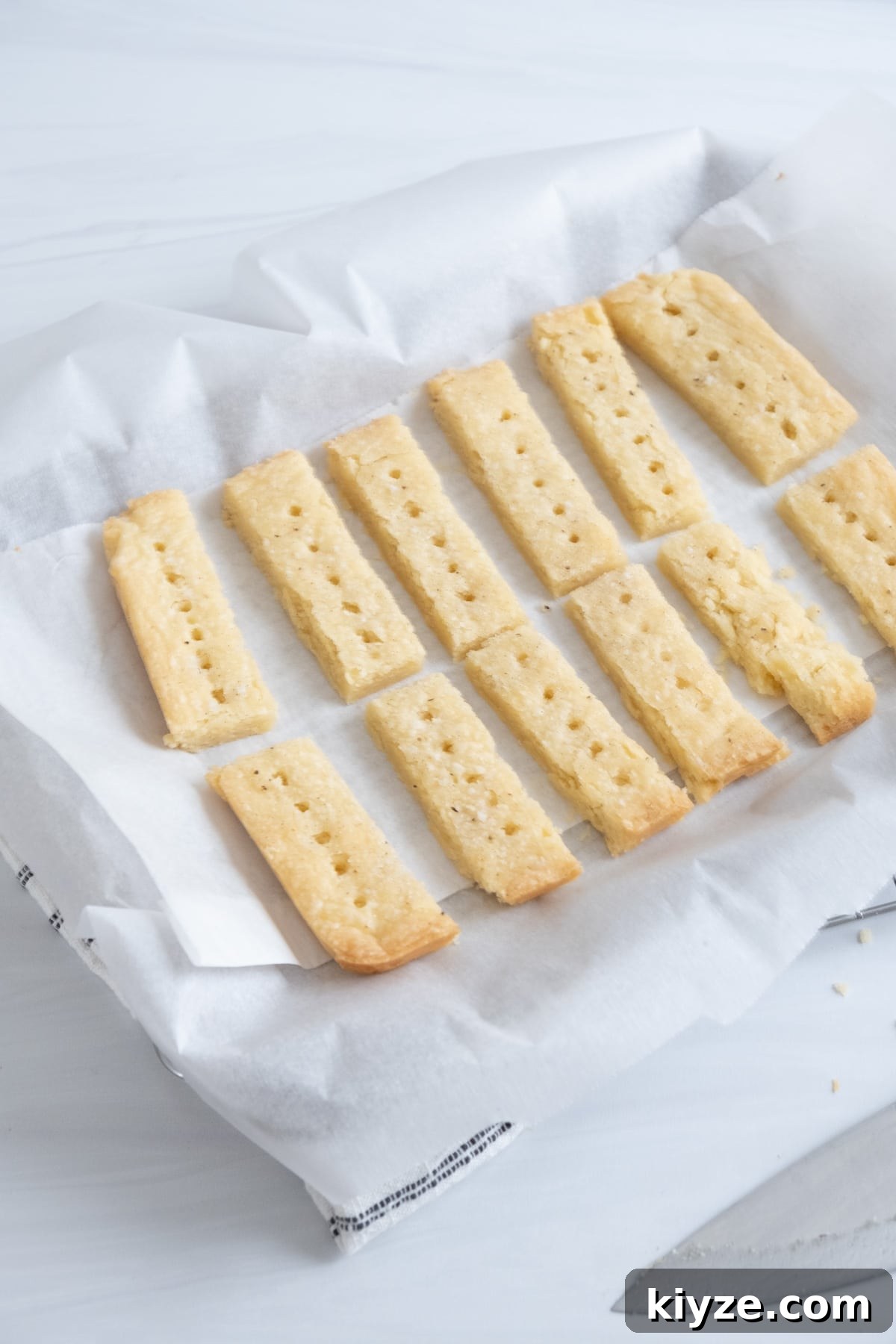Traditional Scottish Shortbread Cookies Recipe — Buttery & Crisp 25 shortbread cooling on wire rack