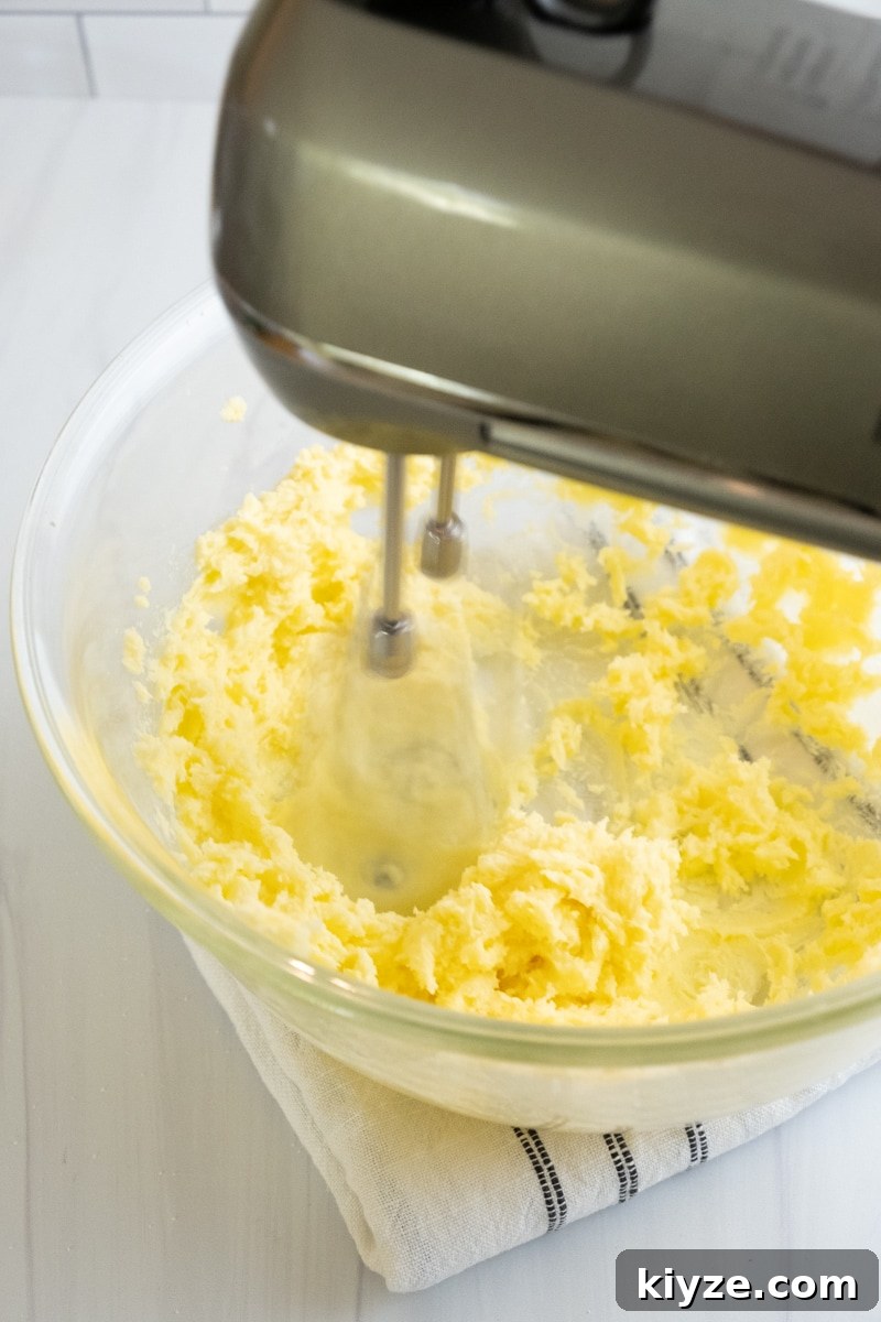 Traditional Scottish Shortbread Cookies Recipe — Buttery & Crisp 10 running mixer in bowl